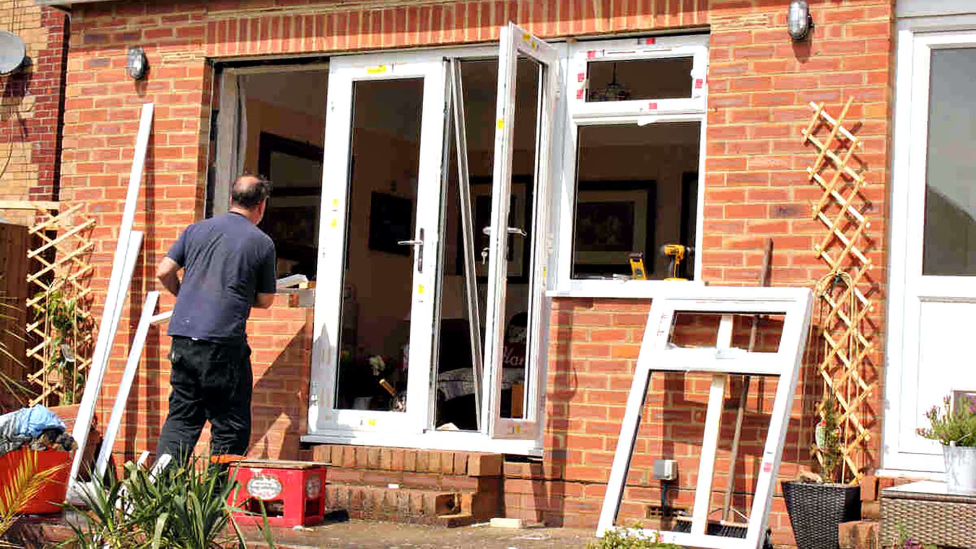 Home window replacement with new uPVC frames